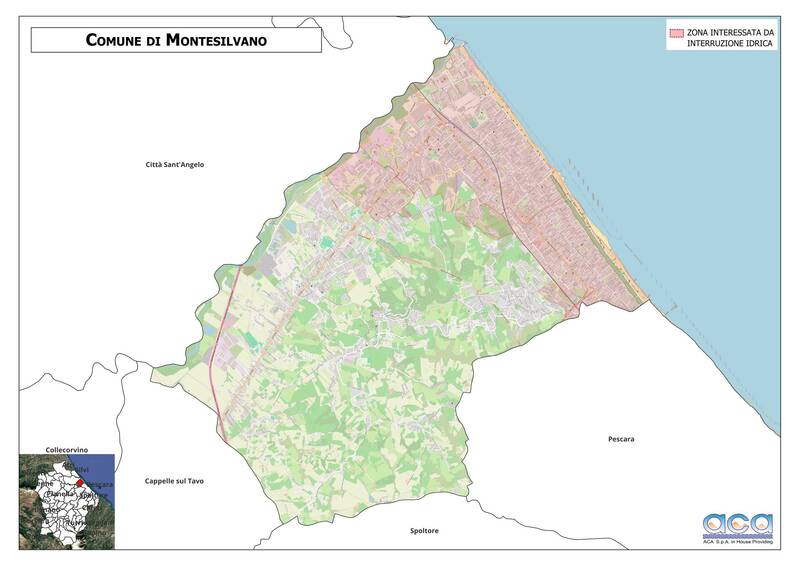 Mappa Interruzione idrica