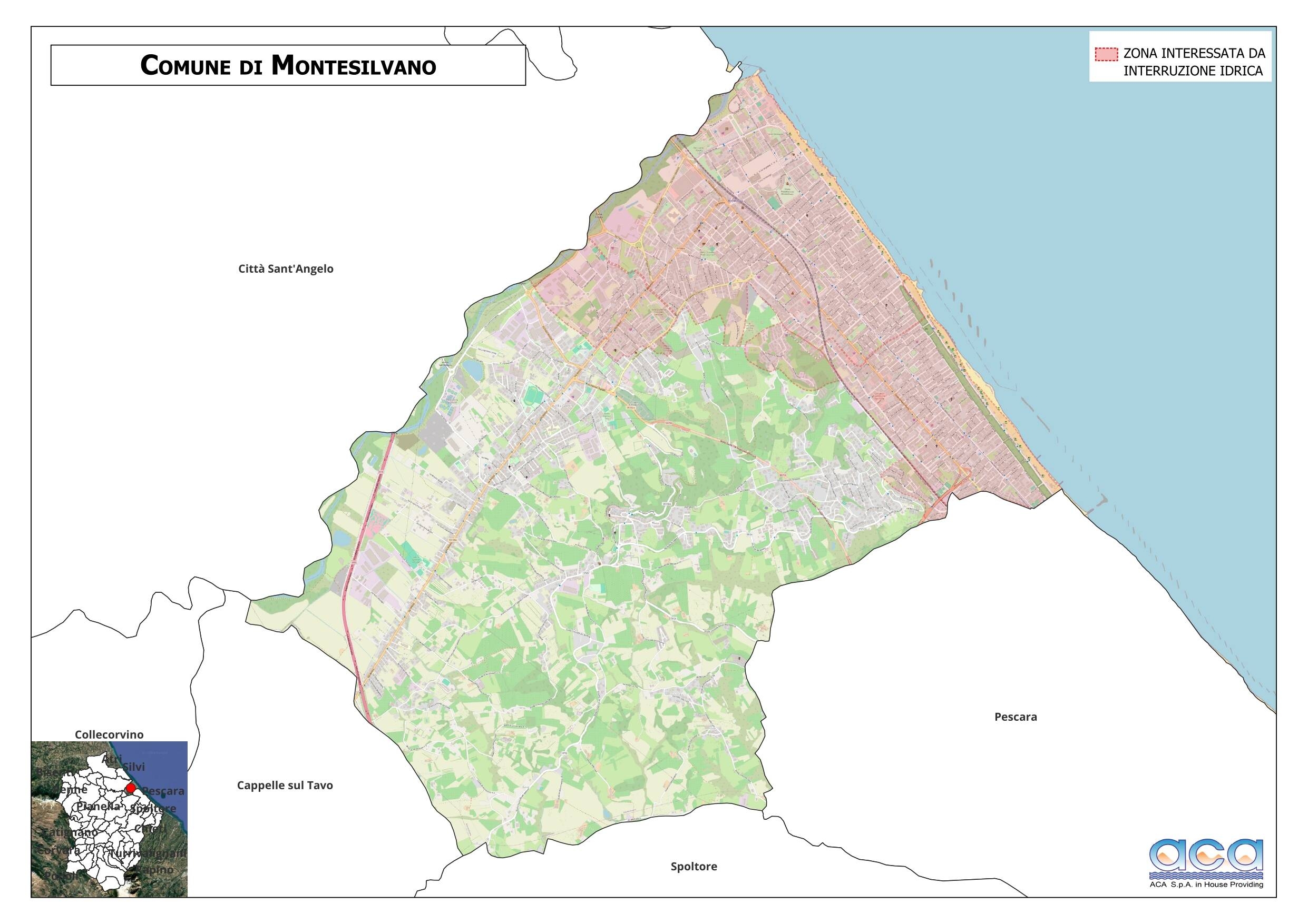 Mappa Interruzione idrica